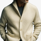 Tailored Button-Front Knit Cardigan