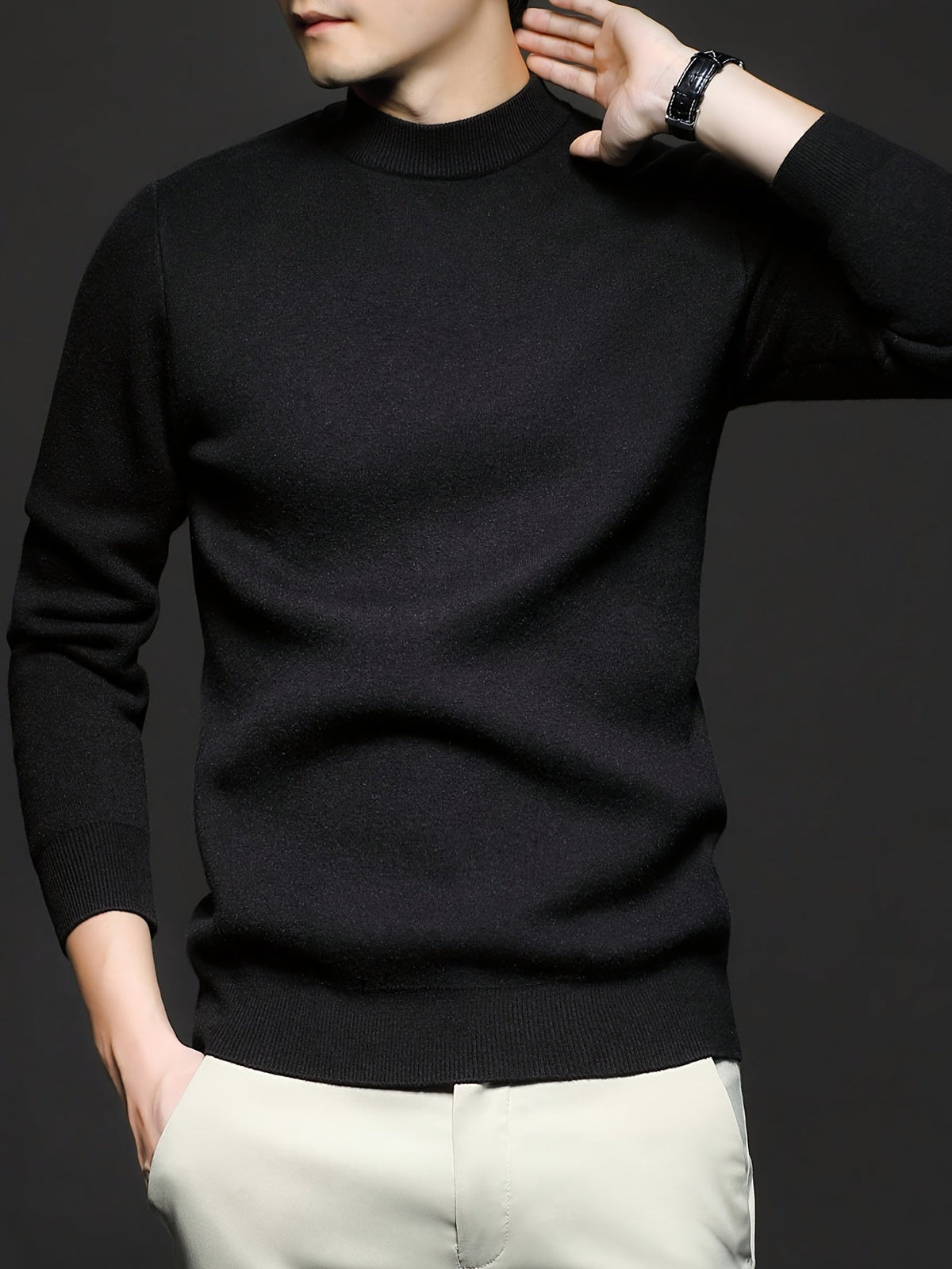 Refined High-Neck Sweater