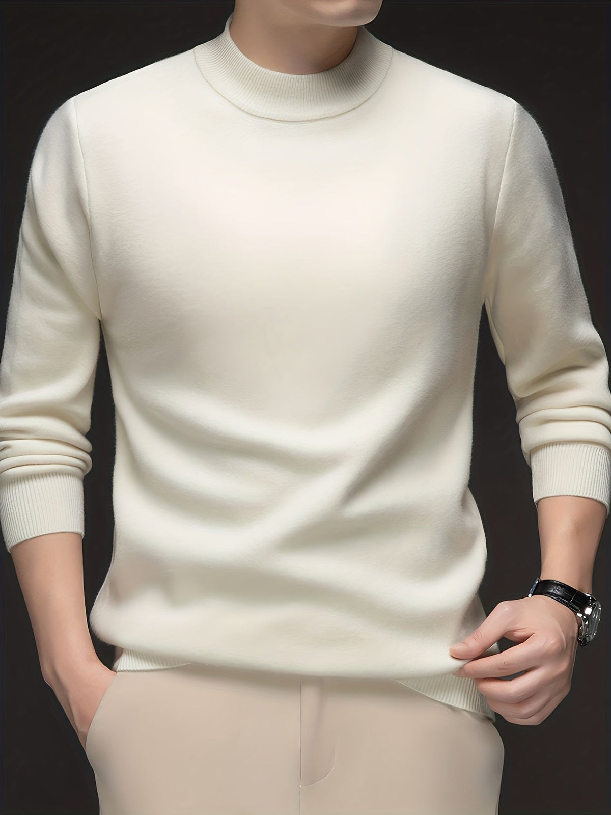 Refined High-Neck Sweater