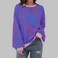 Casual Long Sleeve Striped Sweatshirt