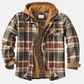 Rugged Hooded Plaid Jacket