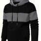 Textured Color-Block Hoodie