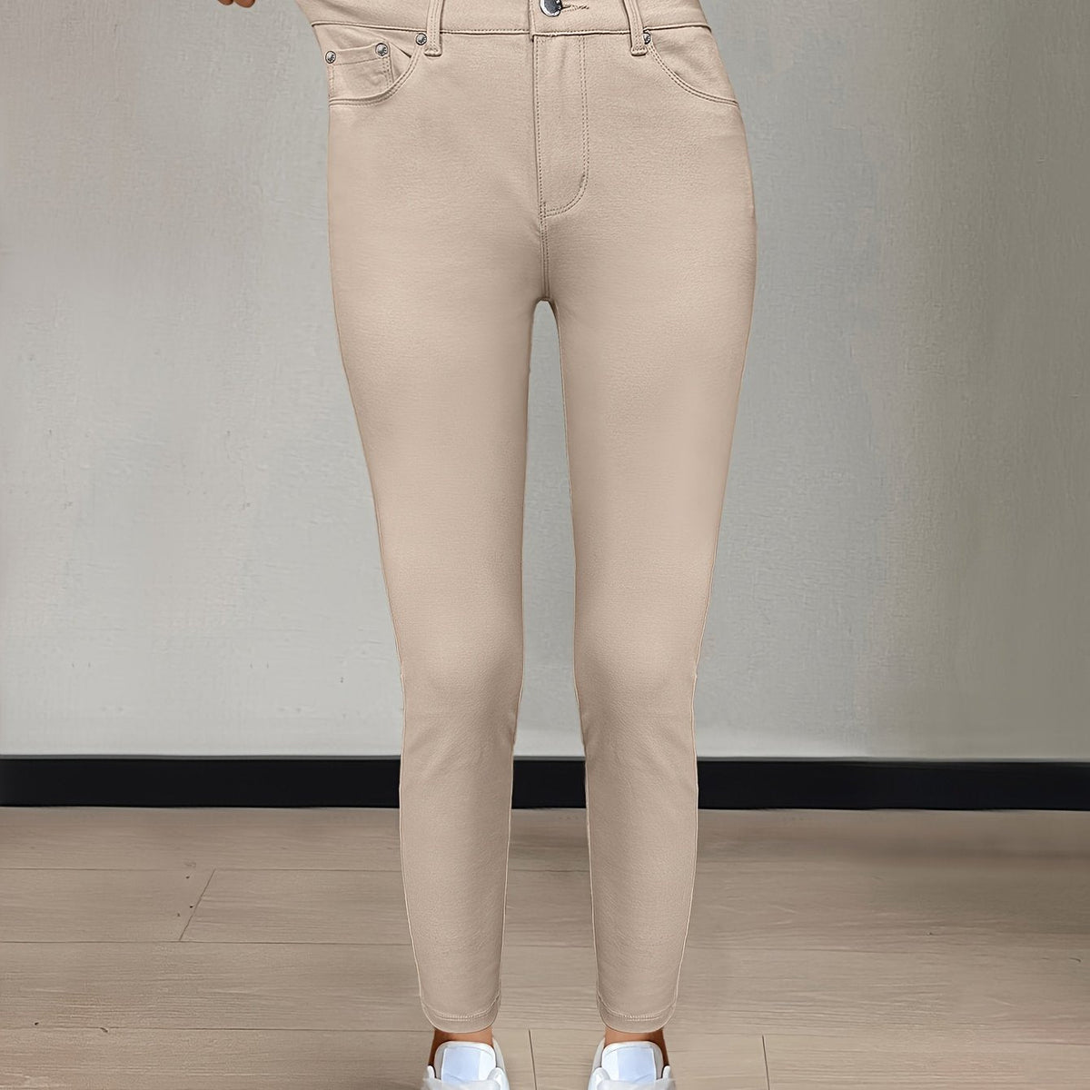 High-Waist Skinny Jeans