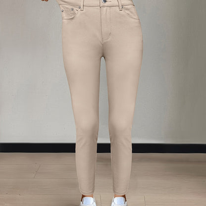 High-Waist Skinny Jeans