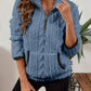 Half-Zip Textured Pullover