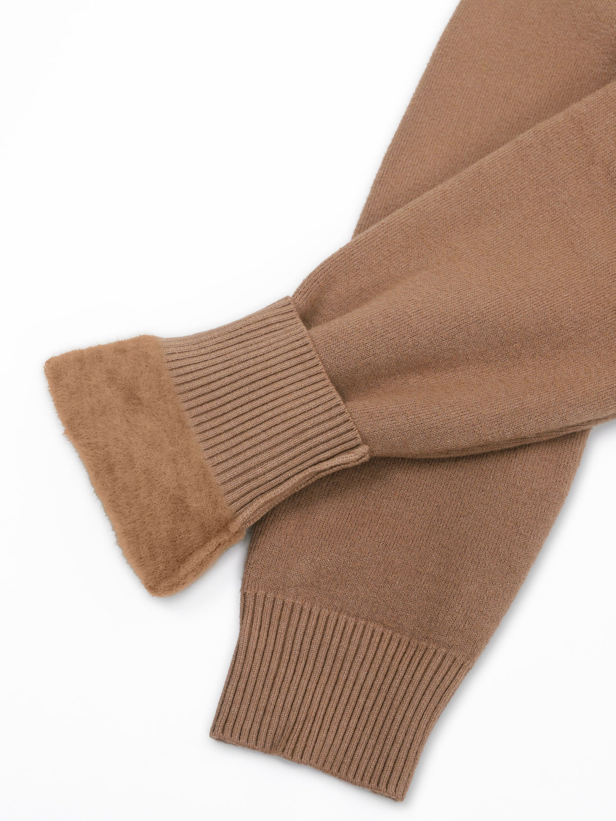 High-Neck Lined Sweater