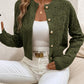 Textured Button-Front Cardigan