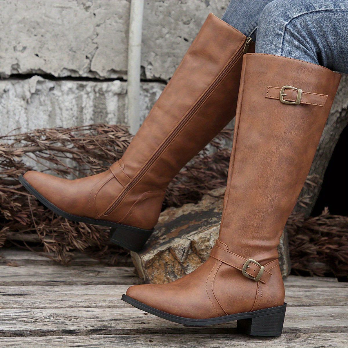 Classic Knee-High Riding Boots