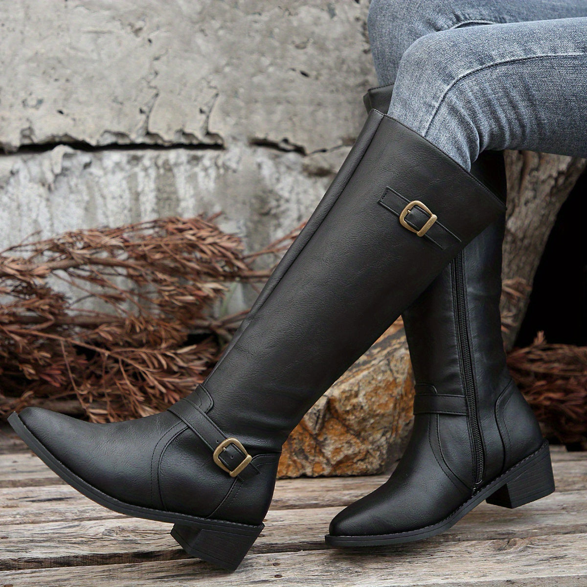 Classic Knee-High Riding Boots