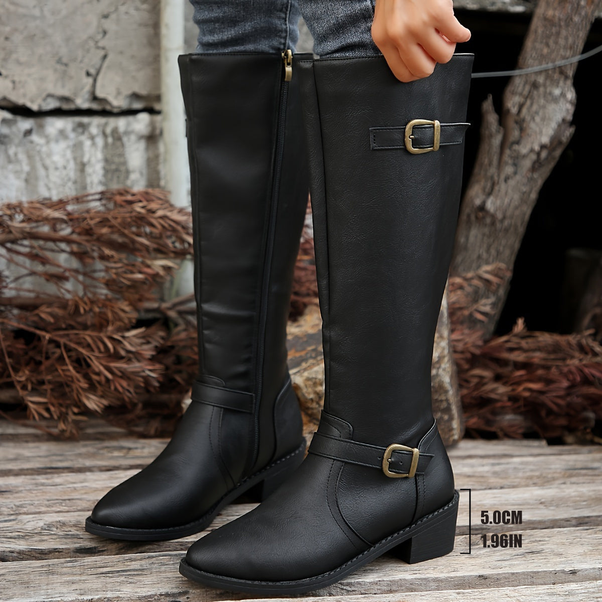Classic Knee-High Riding Boots