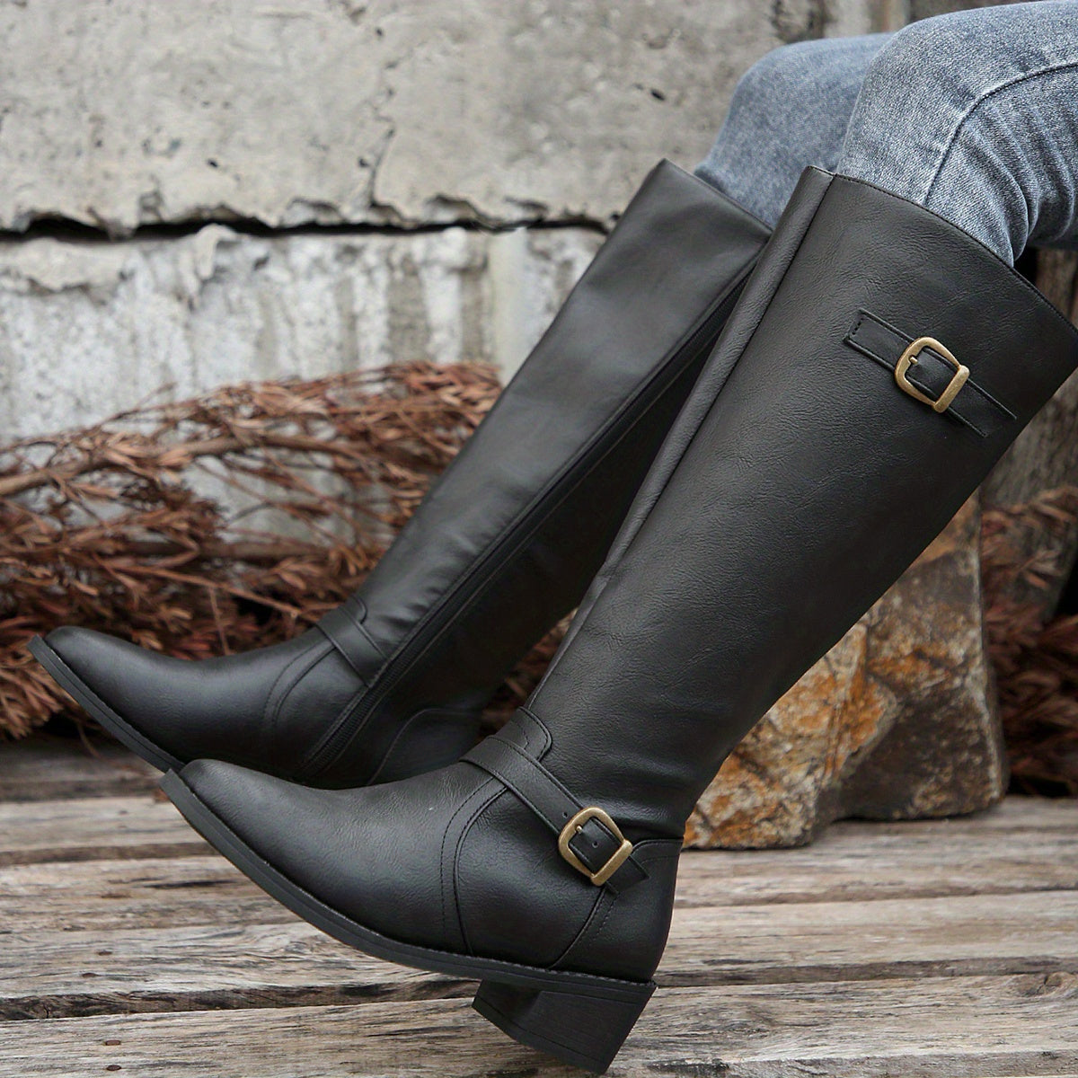 Classic Knee-High Riding Boots