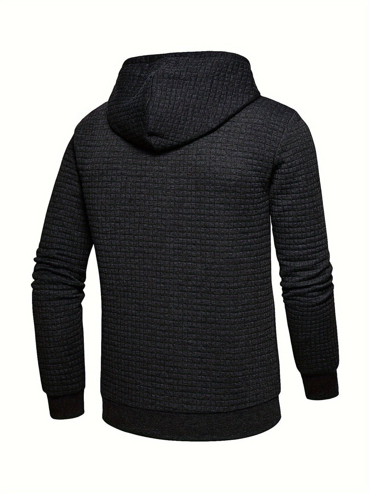 Textured Hooded Pullover