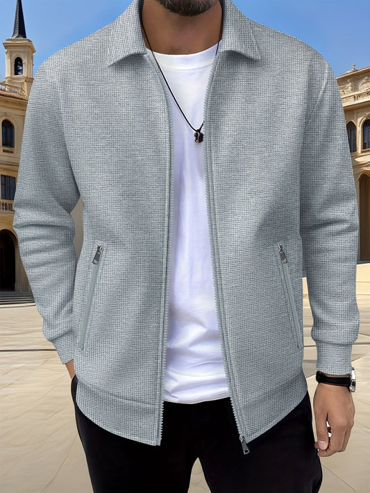 Textured Zip-Up Jacket