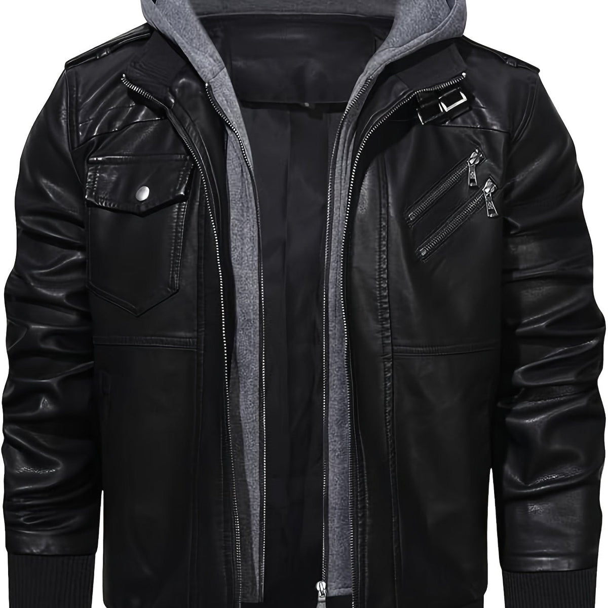 Hooded Moto Jacket