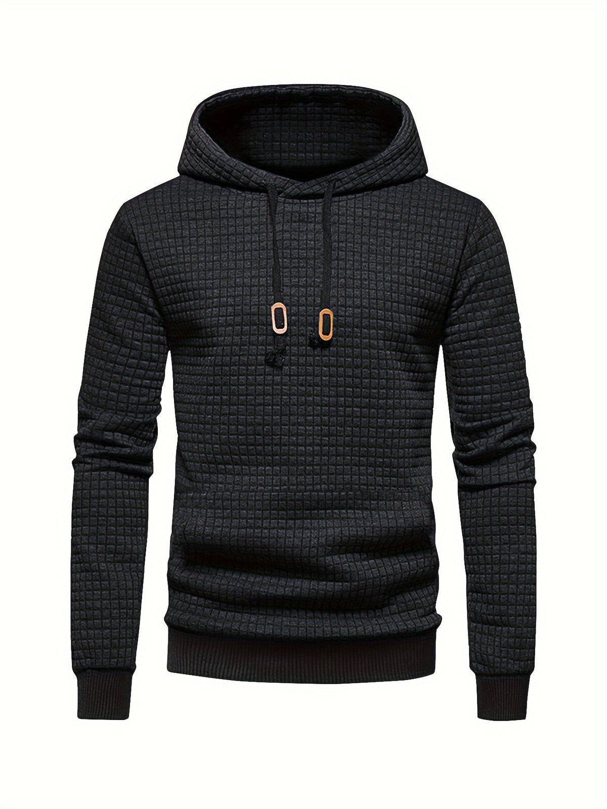 Textured Hooded Pullover