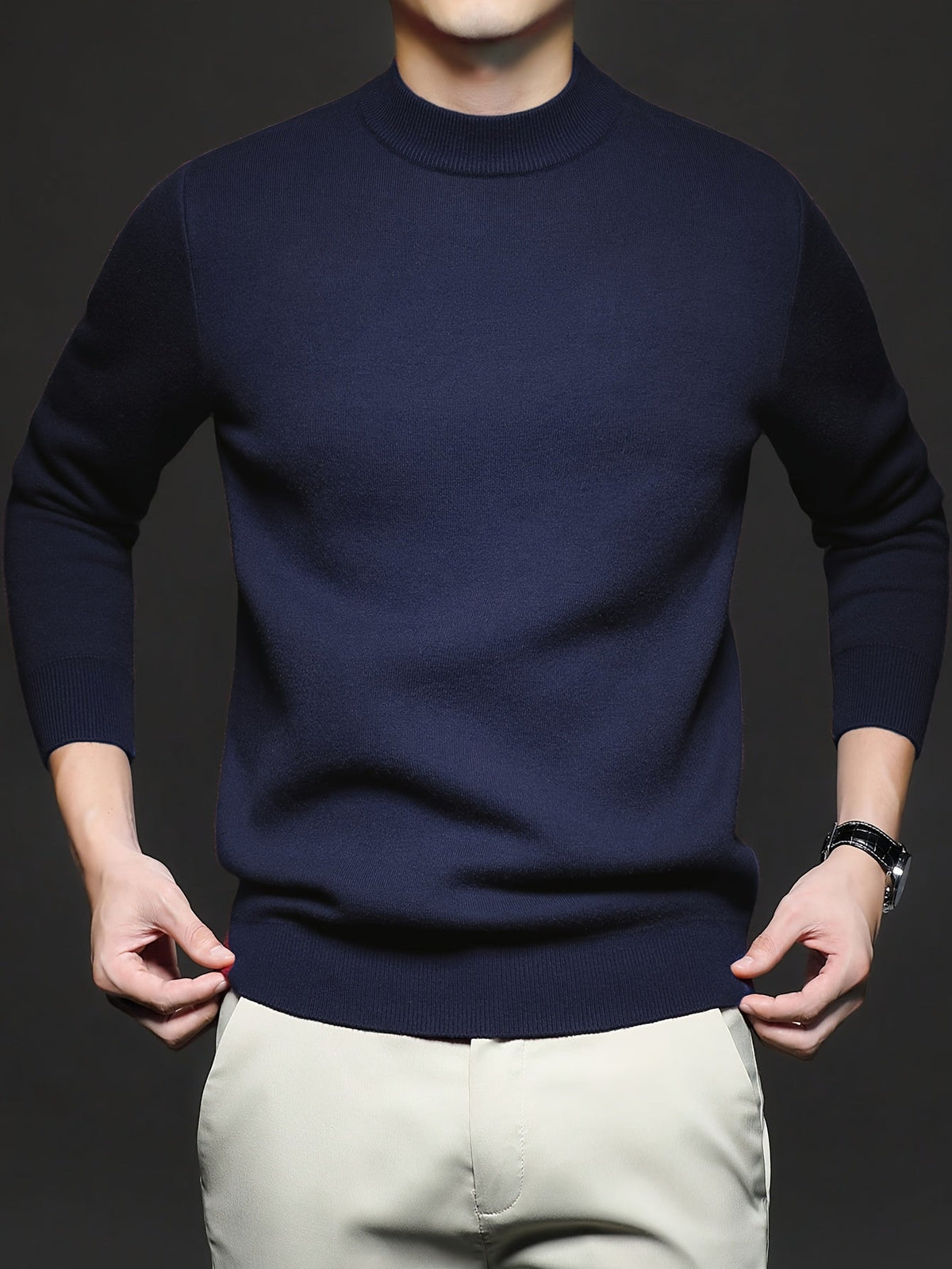 Refined High-Neck Sweater