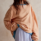 Striped Round-Neck Pullover