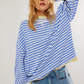 Striped Round-Neck Pullover