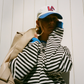 Striped Round-Neck Pullover