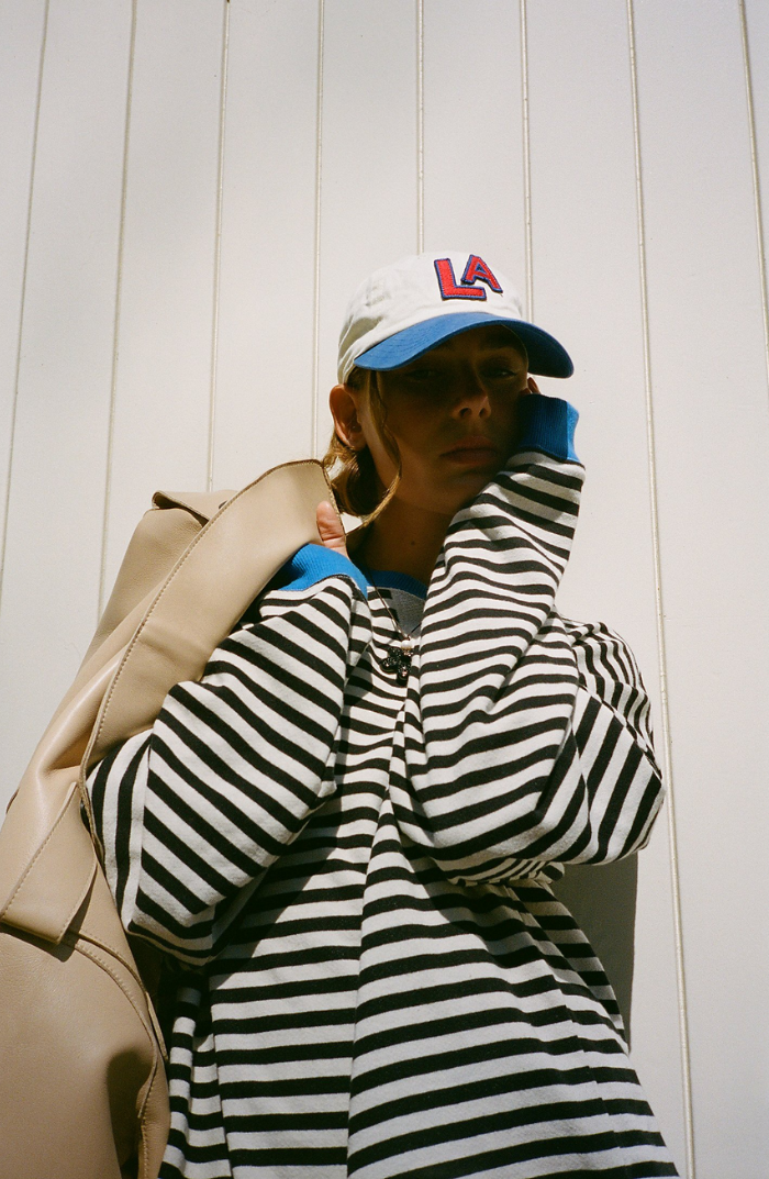 Striped Round-Neck Pullover