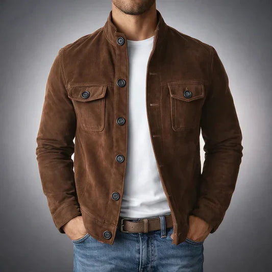 Classic Suede Pocket Jacket