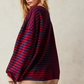 Striped Round-Neck Pullover