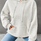 Textured Waffle Knit Hoodie