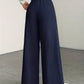 High-Waisted Wide-Leg Trousers