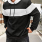 Textured Color-Block Hoodie