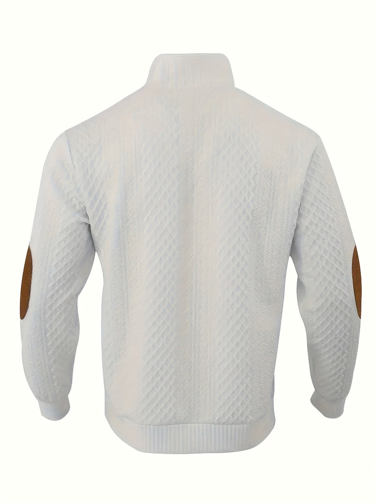 Stand Collar Button Henley Sweater