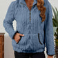 Half-Zip Textured Pullover