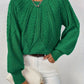 Relaxed Cable-Knit Sweater