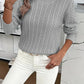 Cable-Knit Round Neck Sweater