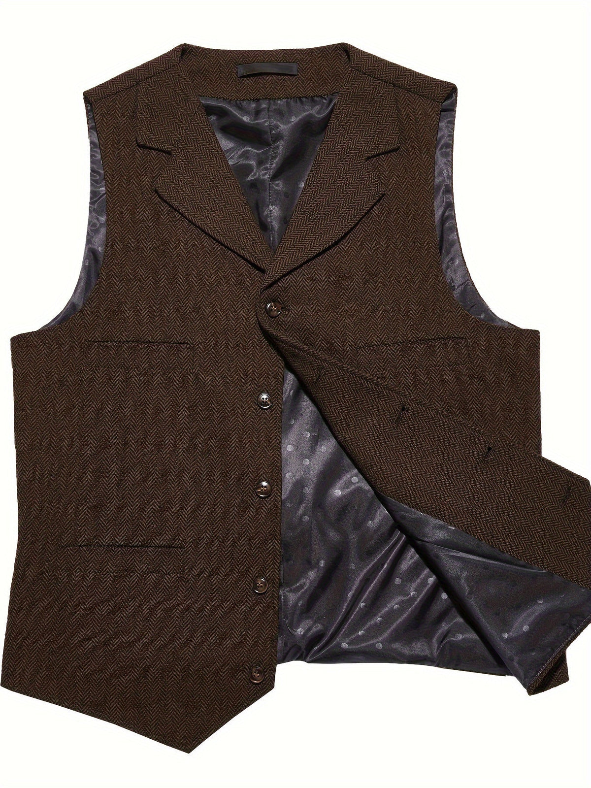 Herringbone Tailored Waistcoat