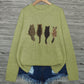 Cat-Print Knit Pullover