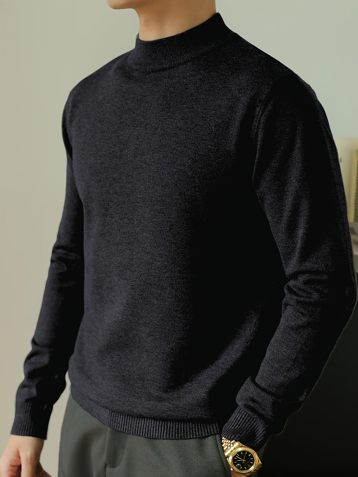 Refined High-Neck Sweater