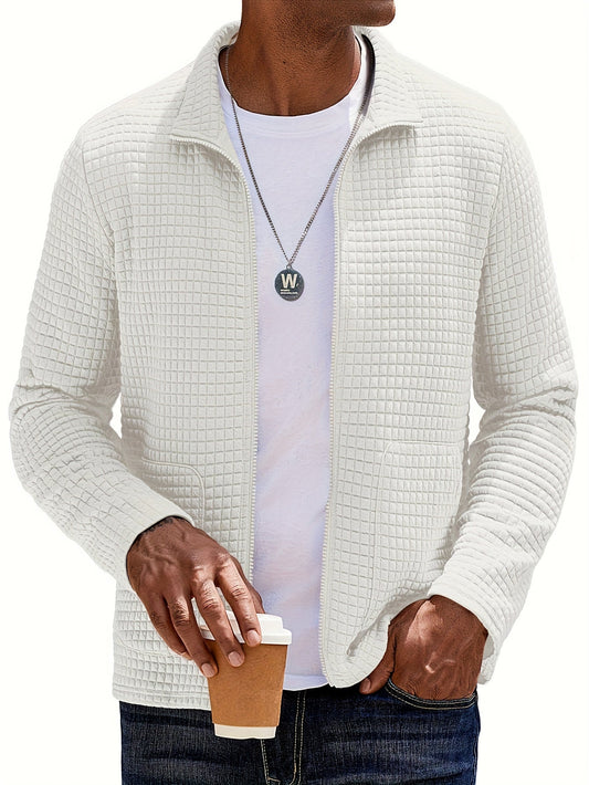 Textured Zip-Up Jacket
