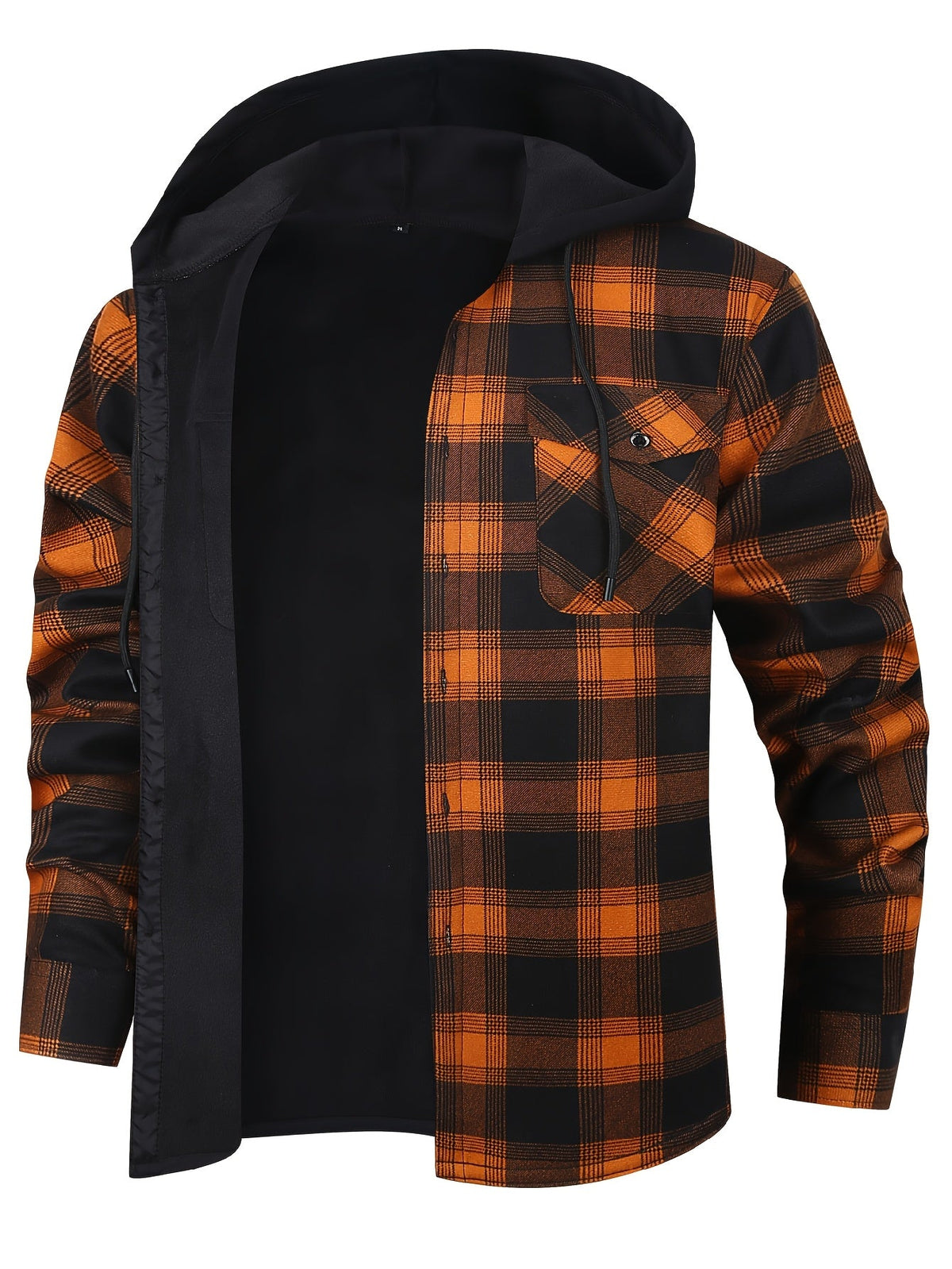 Hooded Check Shirt Jacket