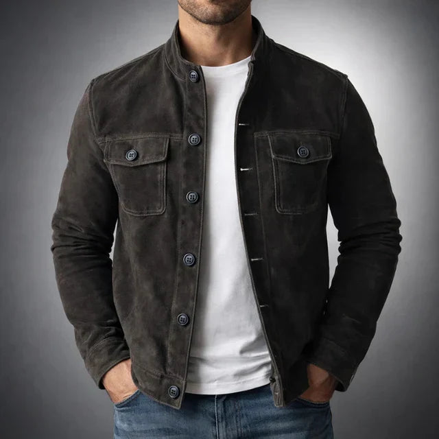 Classic Suede Pocket Jacket