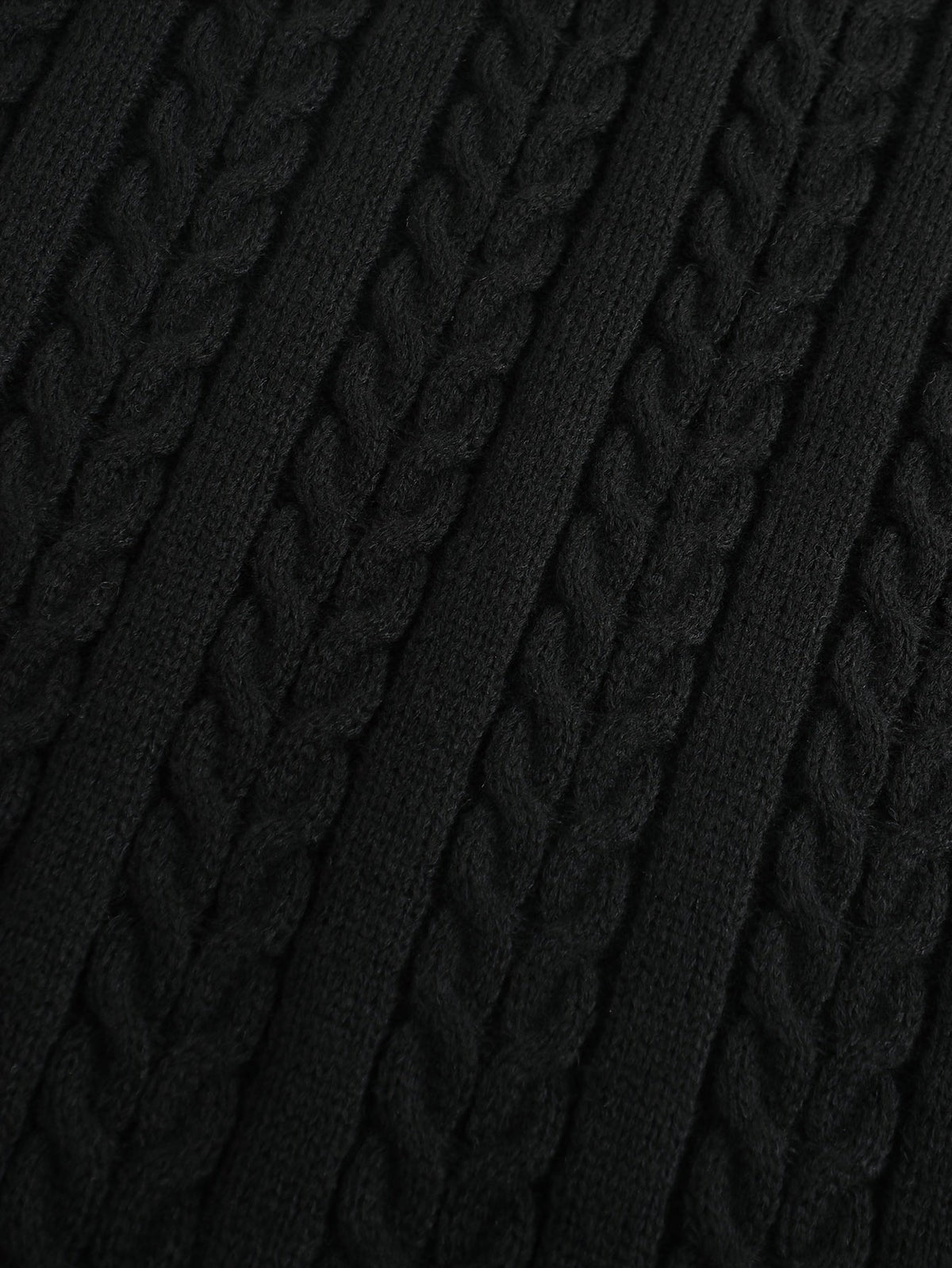 Cable-Knit V-Neck Sweater Vest