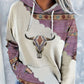 Western-Inspired Print Hoodie