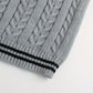 Cable-Knit V-Neck Sweater Vest