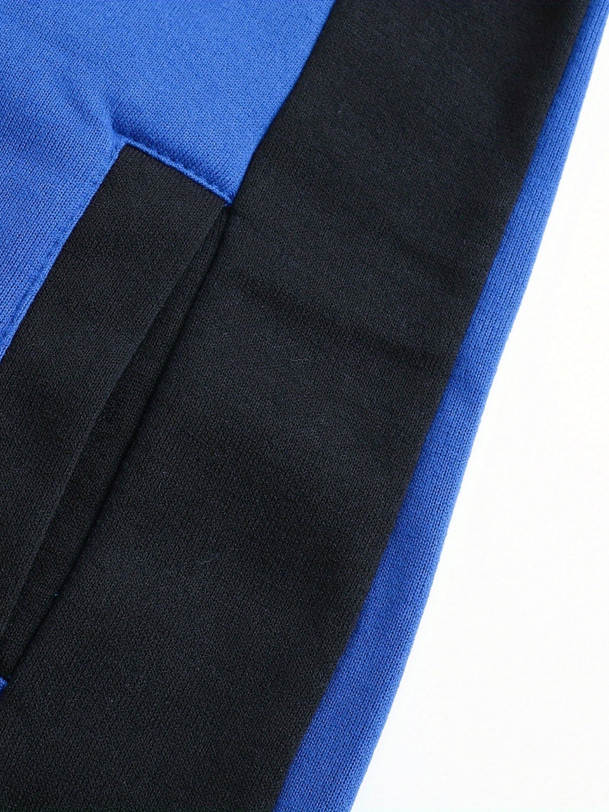 Color Block Zip-Up Hooded Jacket
