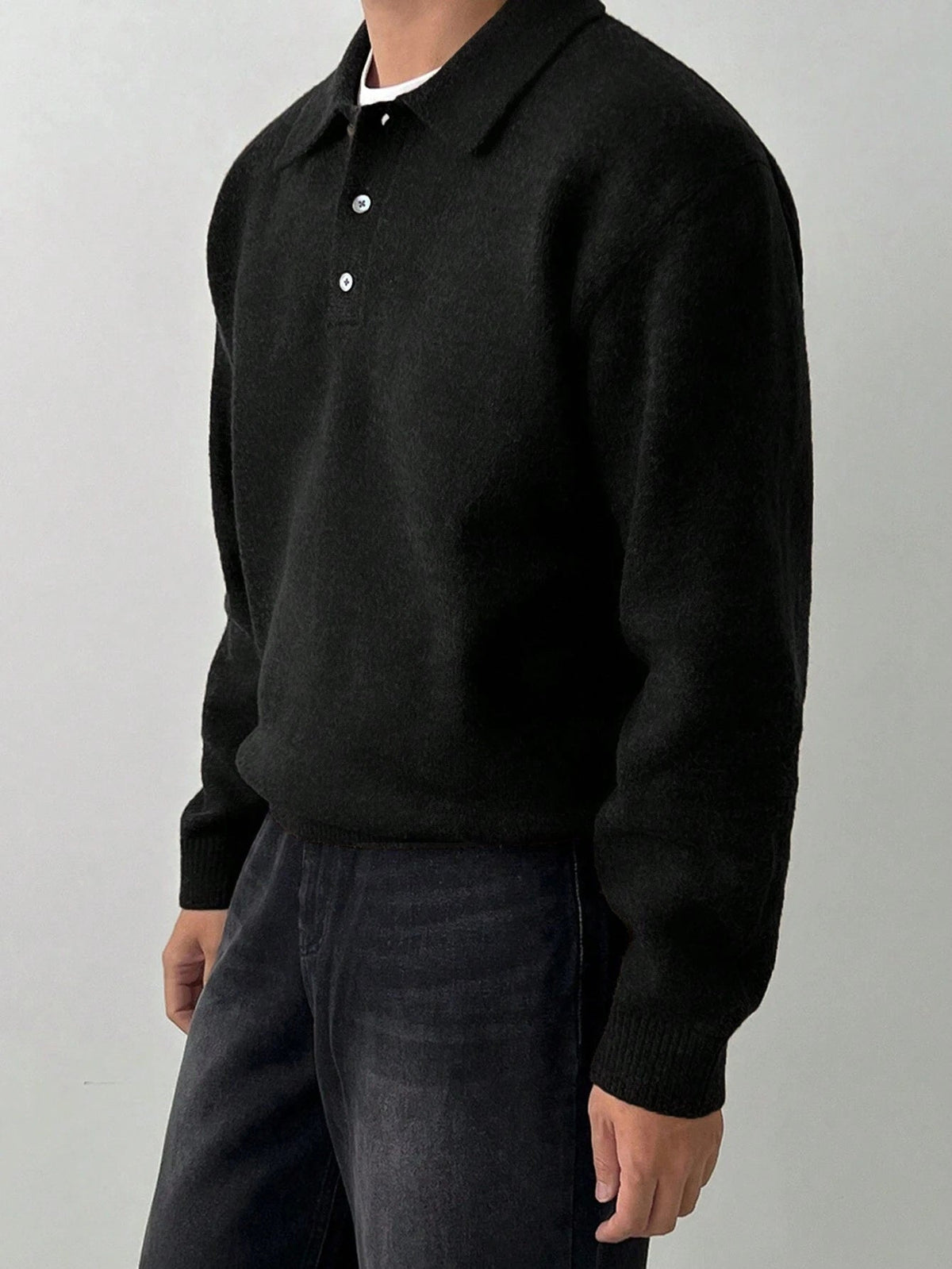 Polo Collar Knit Sweater