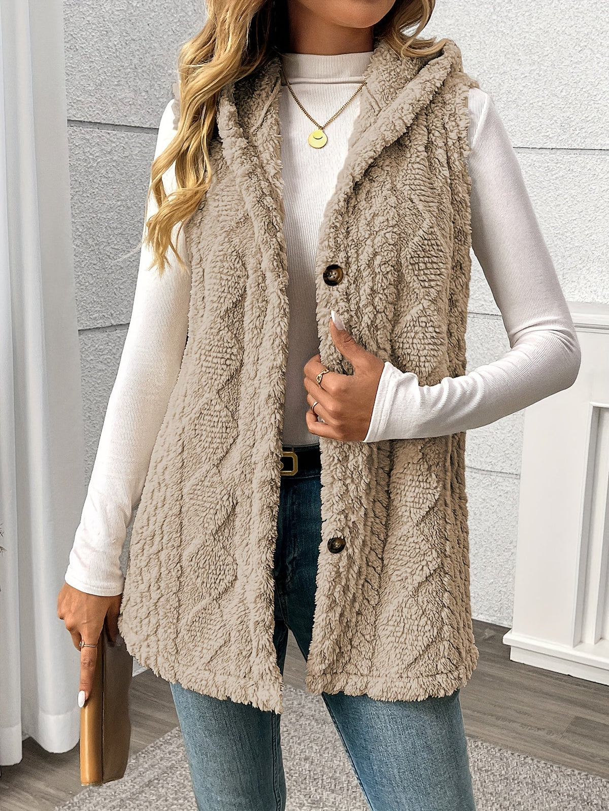 Hooded Sleeveless Vest