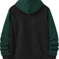 Color Block Zip-Up Hoodie