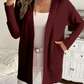 Relaxed Open-Front Cardigan