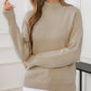 Mock Neck Relaxed Fit Sweater