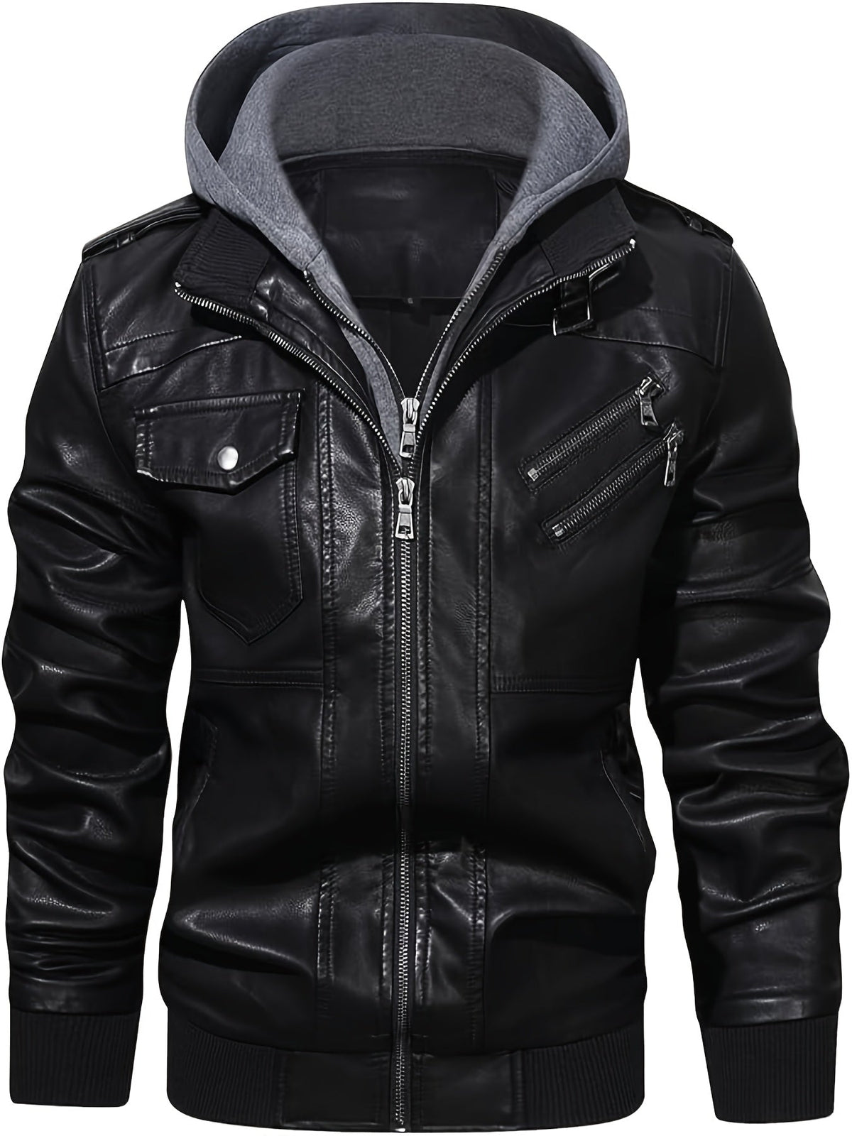 Hooded Moto Jacket
