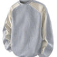 Color-Block Round Neck Sweatshirt